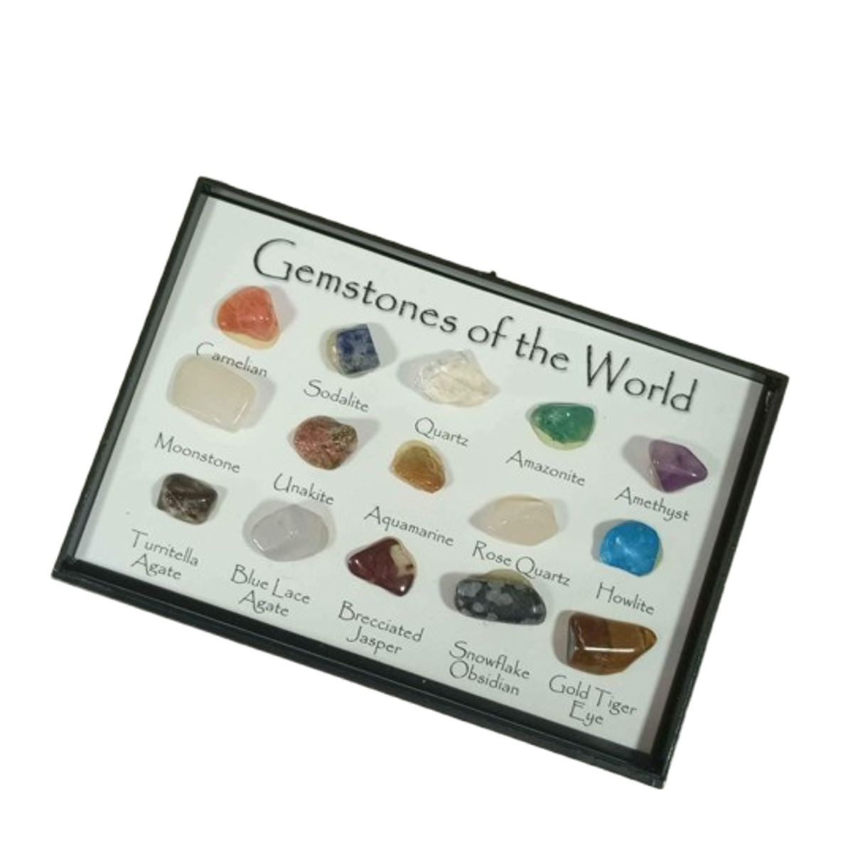 GENERICO - Set 15 piedras de naturales. Tamaño super pequeño 0.1 a 1cm