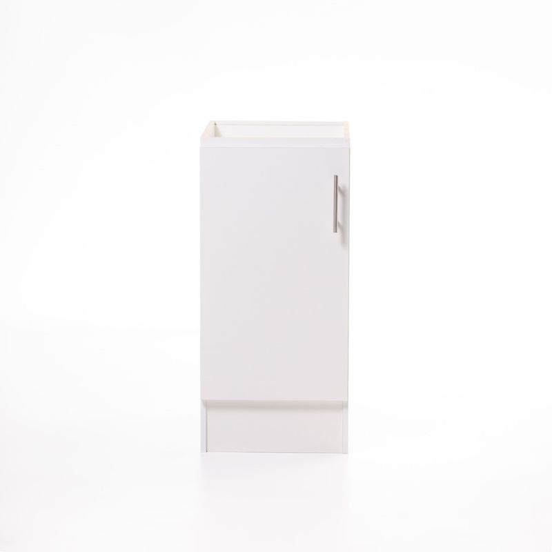 MOBELTEK - Base de Cocina de 1 Puerta 40 cm Blanca Izquierda