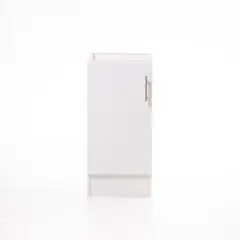 MOBELTEK - Base de Cocina de 1 Puerta 40 cm Blanca Izquierda