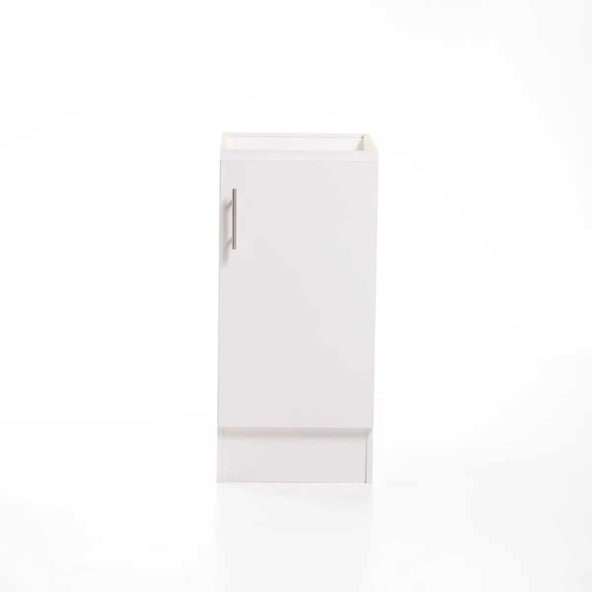 MOBELTEK - Base de Cocina de 1 Puerta 40 cm Blanca Derecha