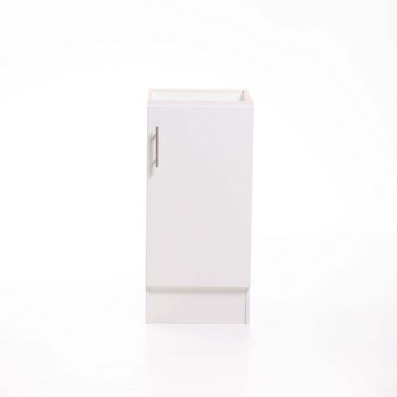 MOBELTEK - Base de Cocina de 1 Puerta 40 cm Blanca Derecha