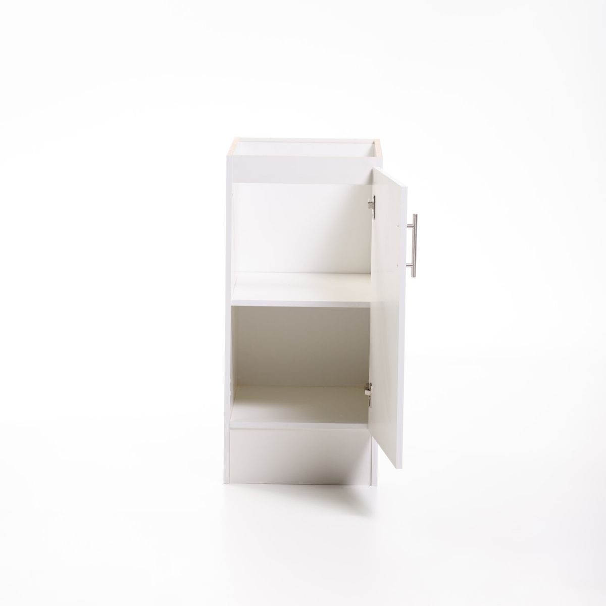 MOBELTEK - Base de Cocina de 1 Puerta 40 cm Blanca Derecha