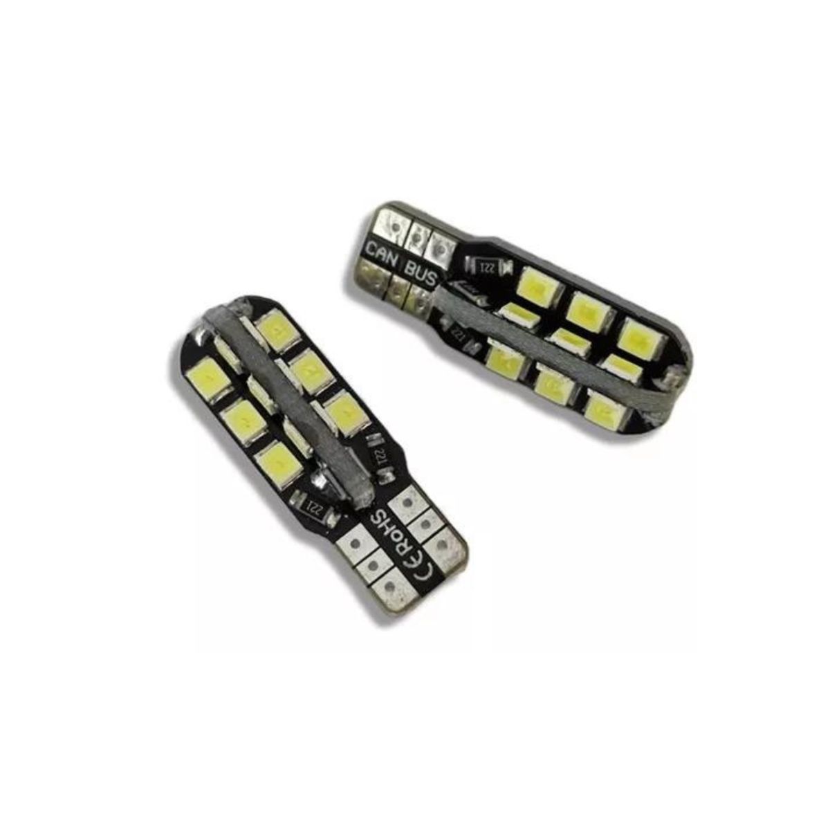 GENERICO - Luces Led T10 Cola De Pescado 12v Canbus Kit 2LUCES 24LED