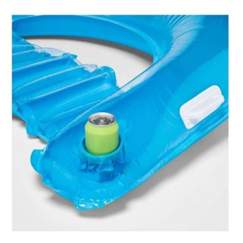 GENERICO - Asiento Flotador Piscina Con Posavasos