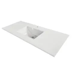 ZART - Lavamanos + cubierta S 140x50 Blanco Norte