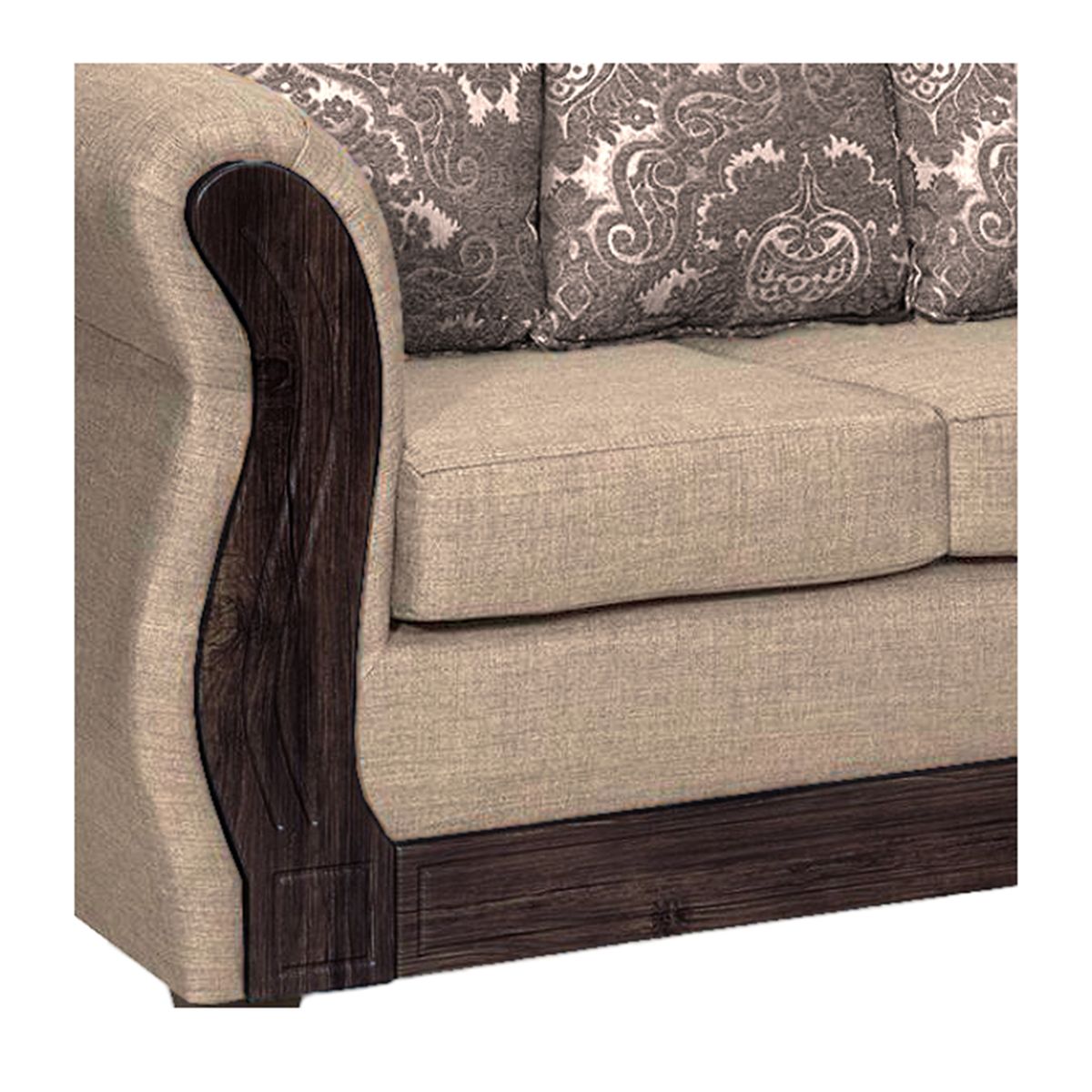 ADONIS LEUDH - Living 3+1+1 Caburgua Tela Lisa Suave Color Beige