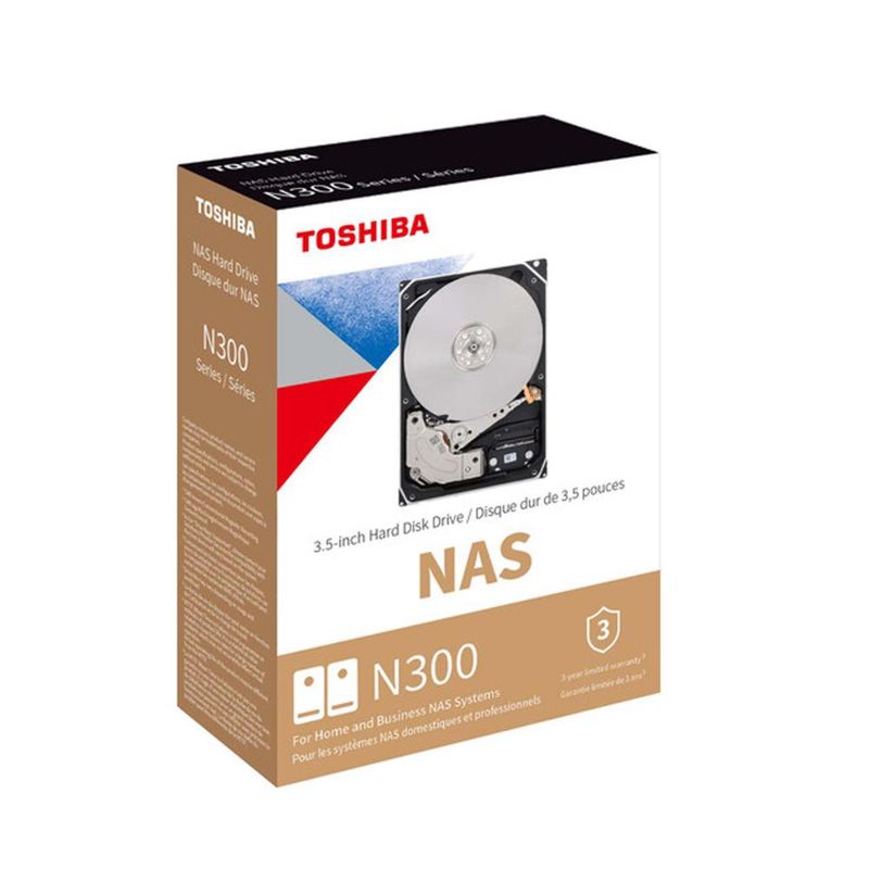 TOSHIBA - Toshiba Disco duro Interno 4TB N300 Sistemas NAS HDWG740XZSTC