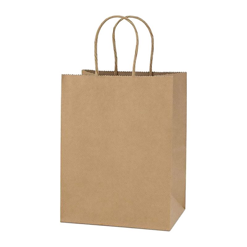 DALI - Bolsa papel kraft con manillas L 32 x 26 x 12 cm (12 und.)