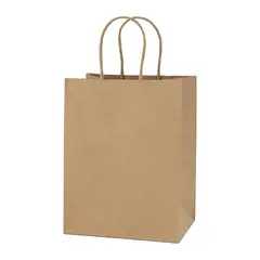 DALI - Bolsa papel kraft con manillas L 32 x 26 x 12 cm (12 und.)