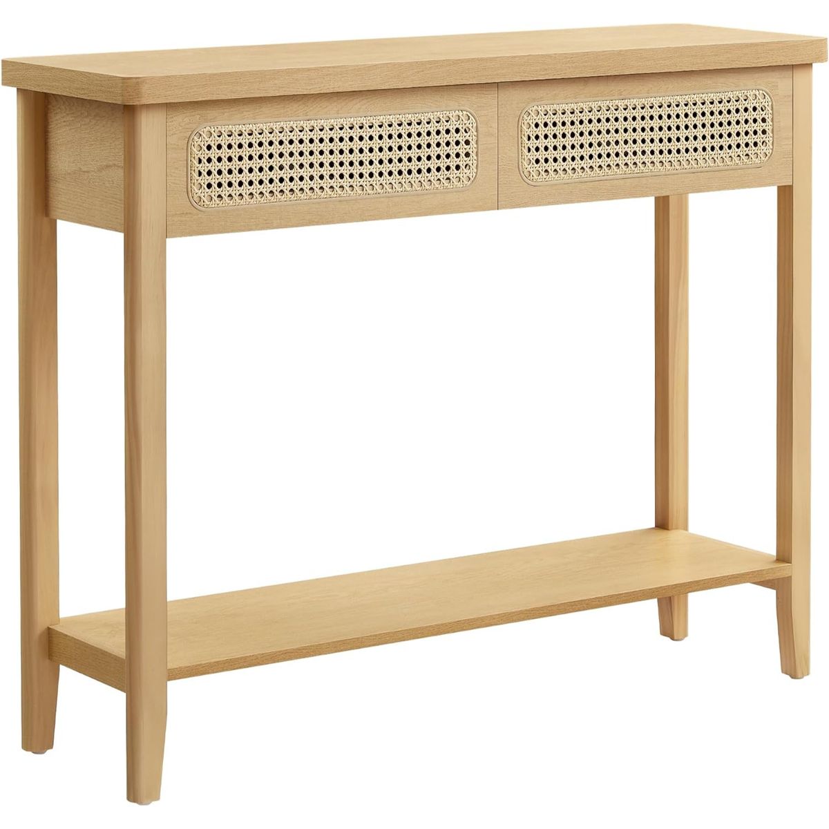 SPACEZAT - Mueble Recibidor Arrimo Estillo Ratán Melleto