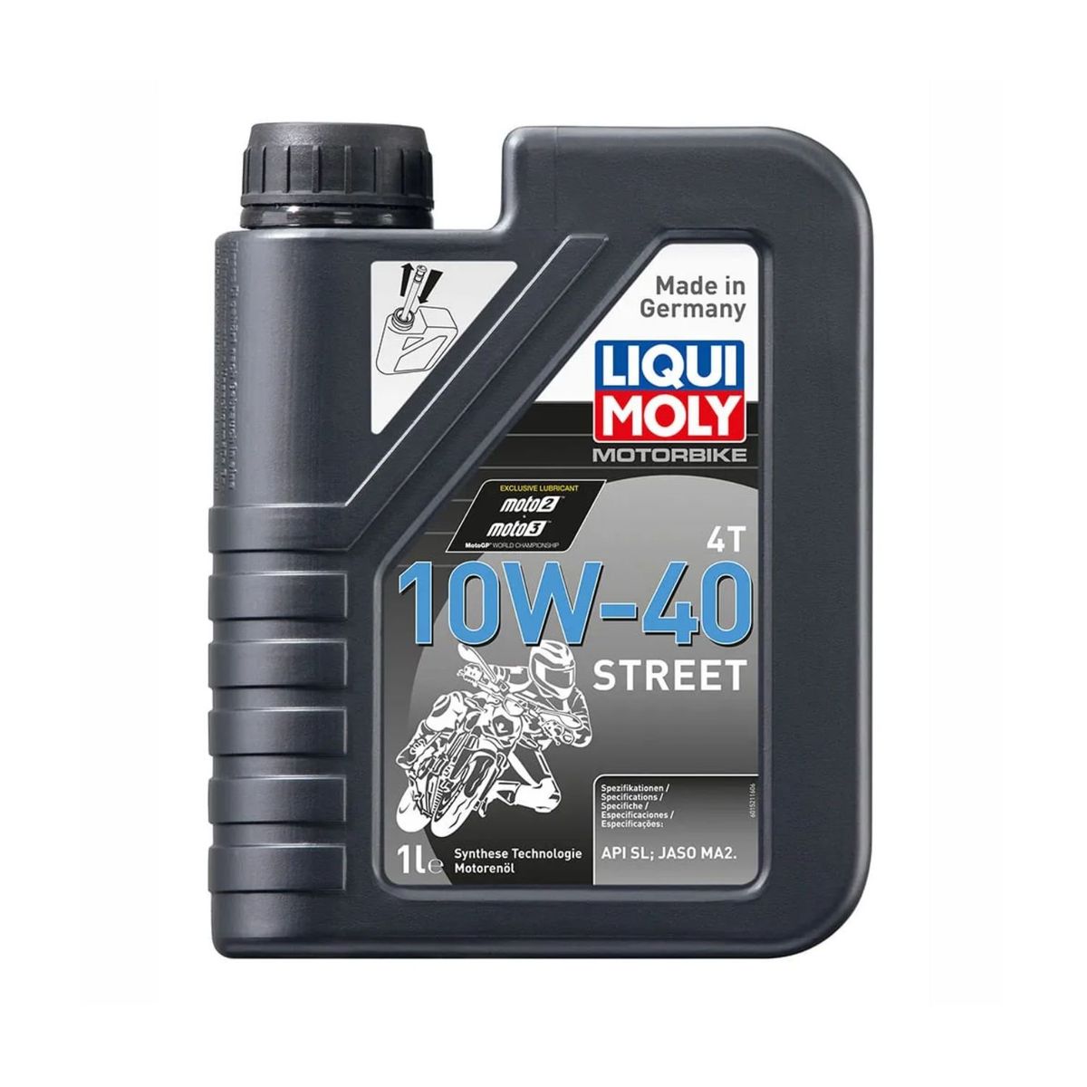 GENERICO - Aceite Liqui Moly Motorbike4t 10w40 Semi Sintético Street 1l