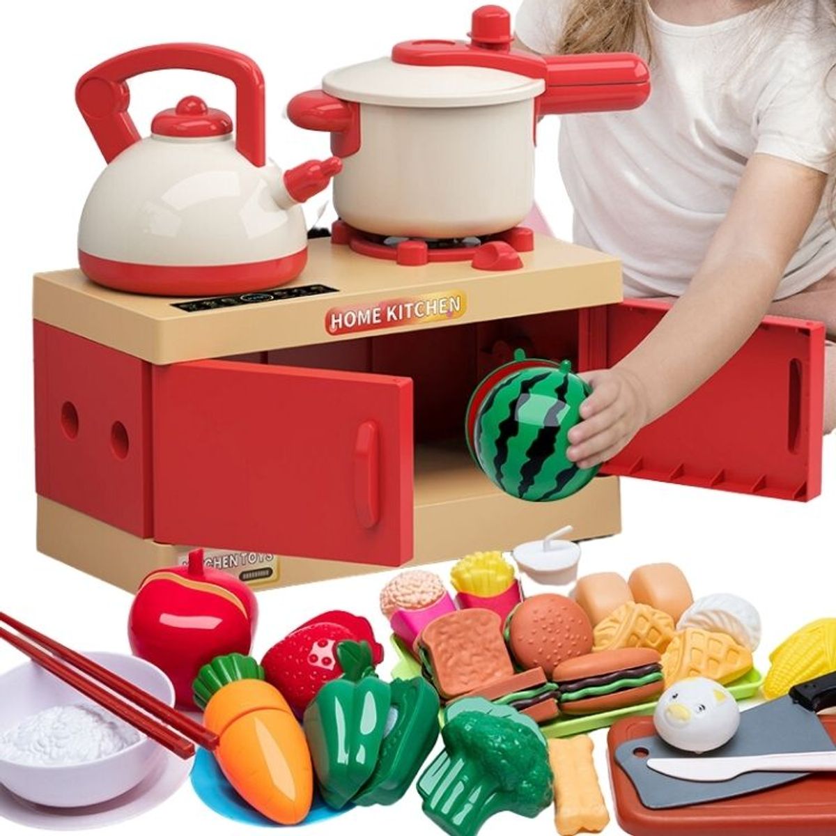CRUSEC - Set de Juego De Cocina Infantil 84 Piezas