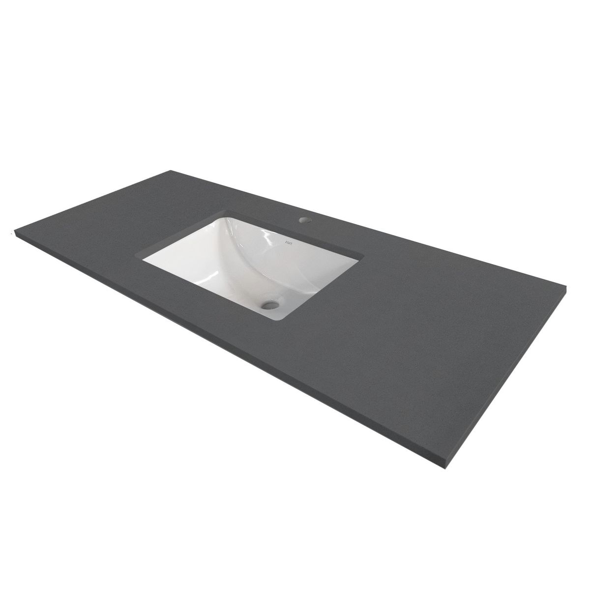 ZART - Lavamanos + cubierta Zart S 120x47 Negro Tebas