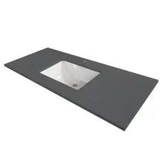 ZART - Lavamanos + cubierta S 120x47 Negro Tebas