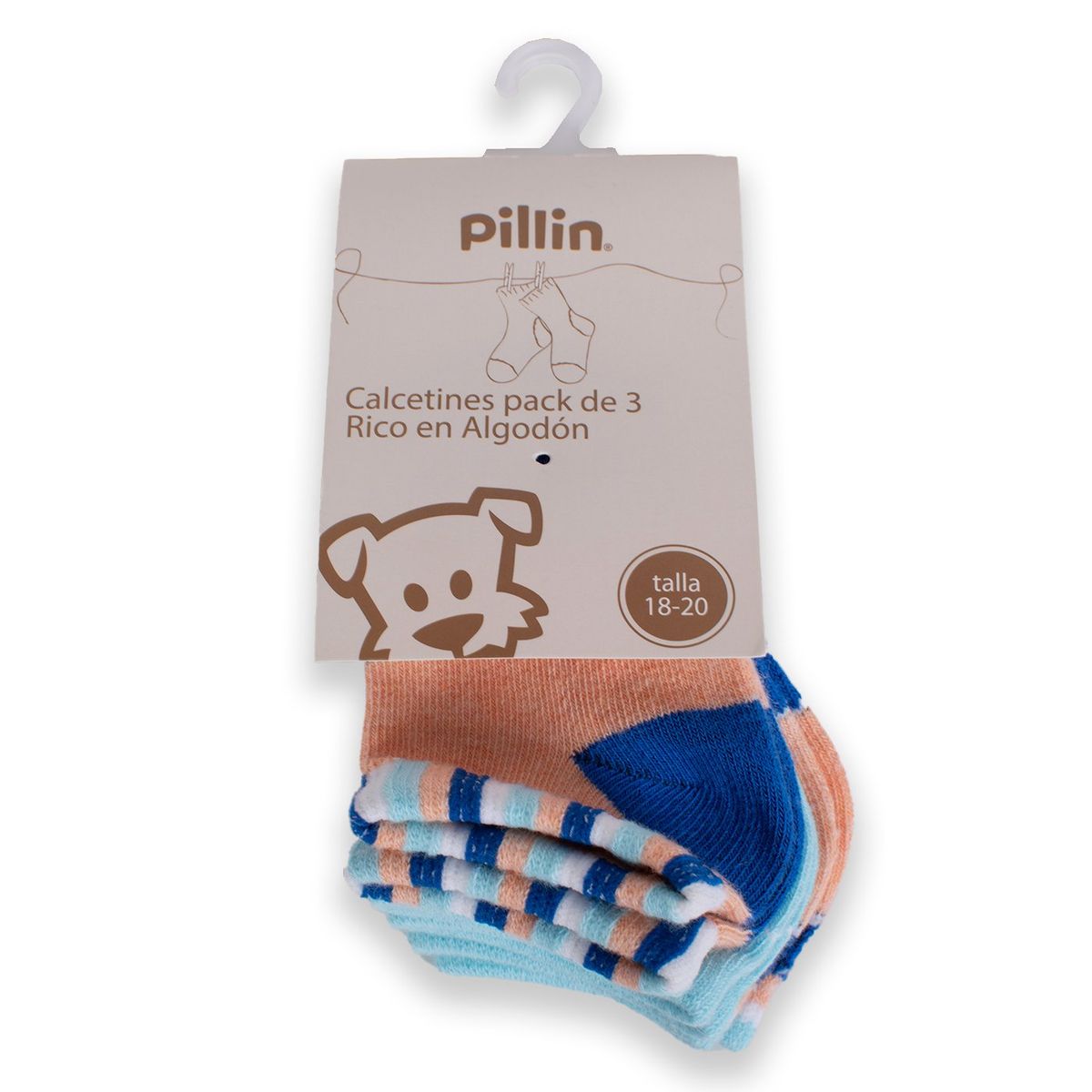 PILLIN - Calcetín Bebé Niño Multicolor Pillin PILLIN