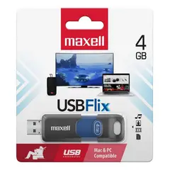 GEN - Pendrive 4gb Maxell Original Datos Fotos Musica Videos