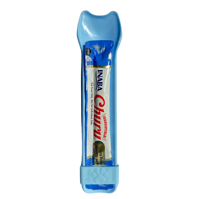 GENERICO - Cuchara para Churu color celeste