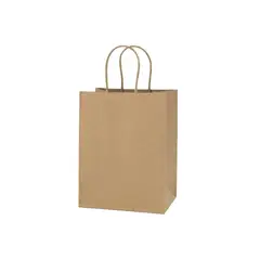 DALI - Bolsa papel kraft con manillas S 22 x 16 x 8 cm (12 und.)