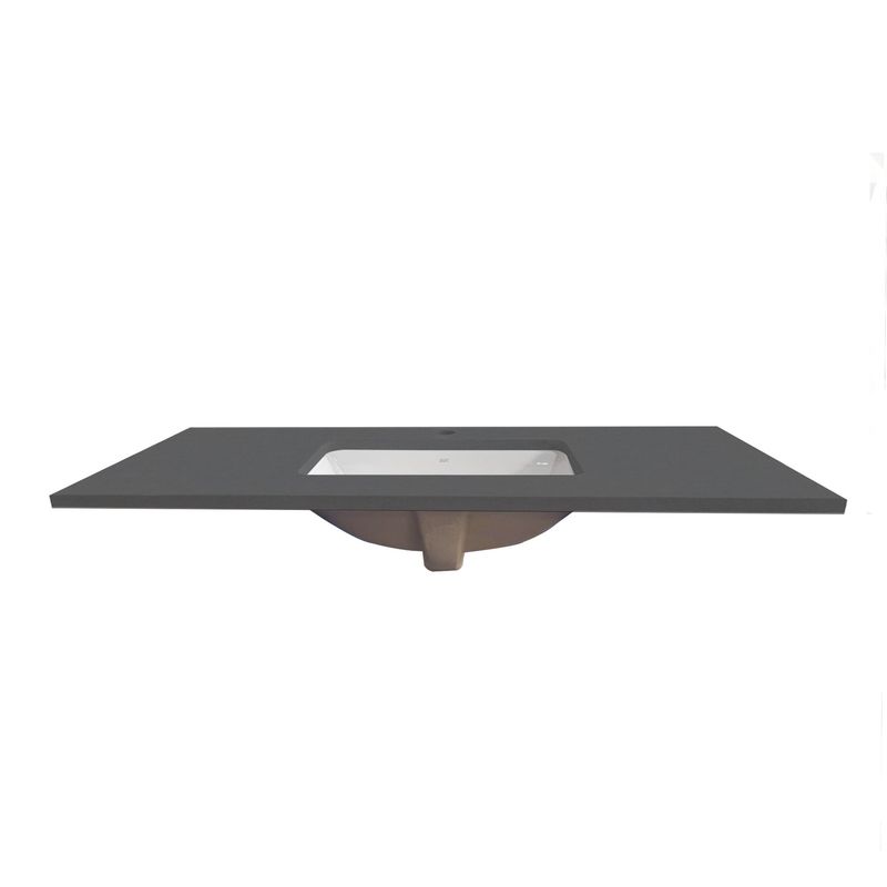 ZART - Lavamanos + cubierta Zart S 100x47 Negro Tebas