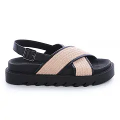 VIA UNO - Sandalia Mujer Negro 22541602