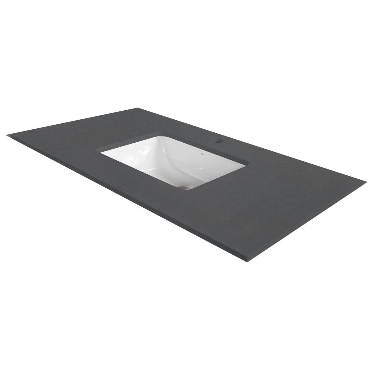 ZART - Lavamanos + cubierta Zart S 90x47 Negro Tebas