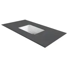 ZART - Lavamanos + cubierta S 90x47 Negro Tebas