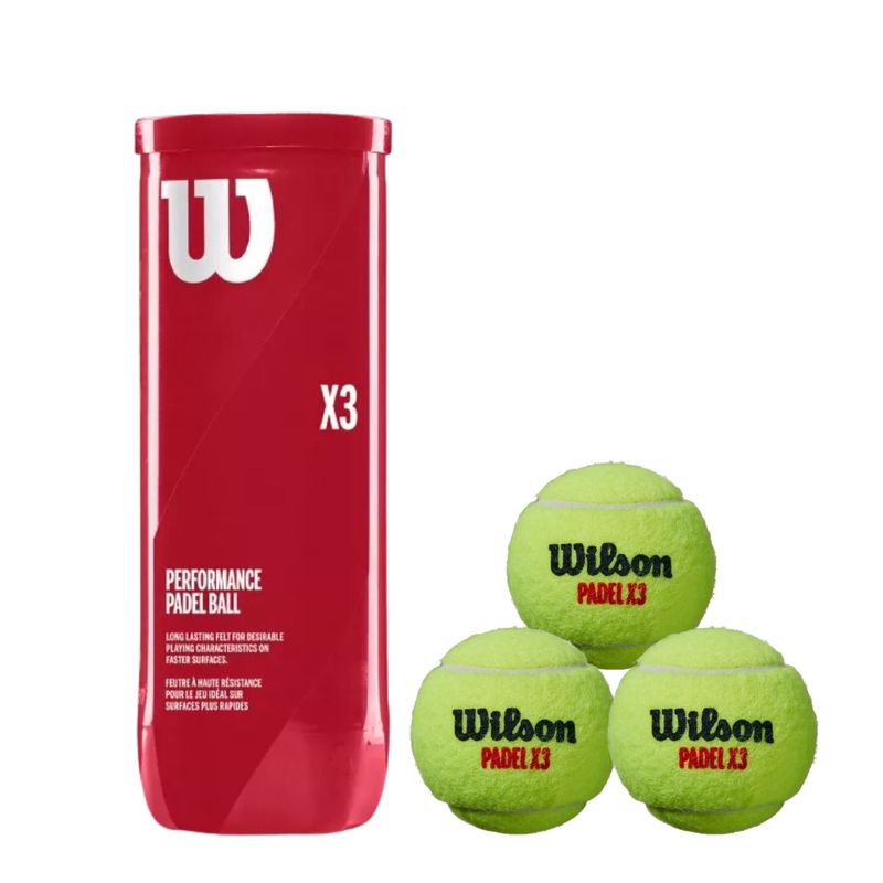 WILSON - Tarro De Pelotas Wilson Padel Performance X3