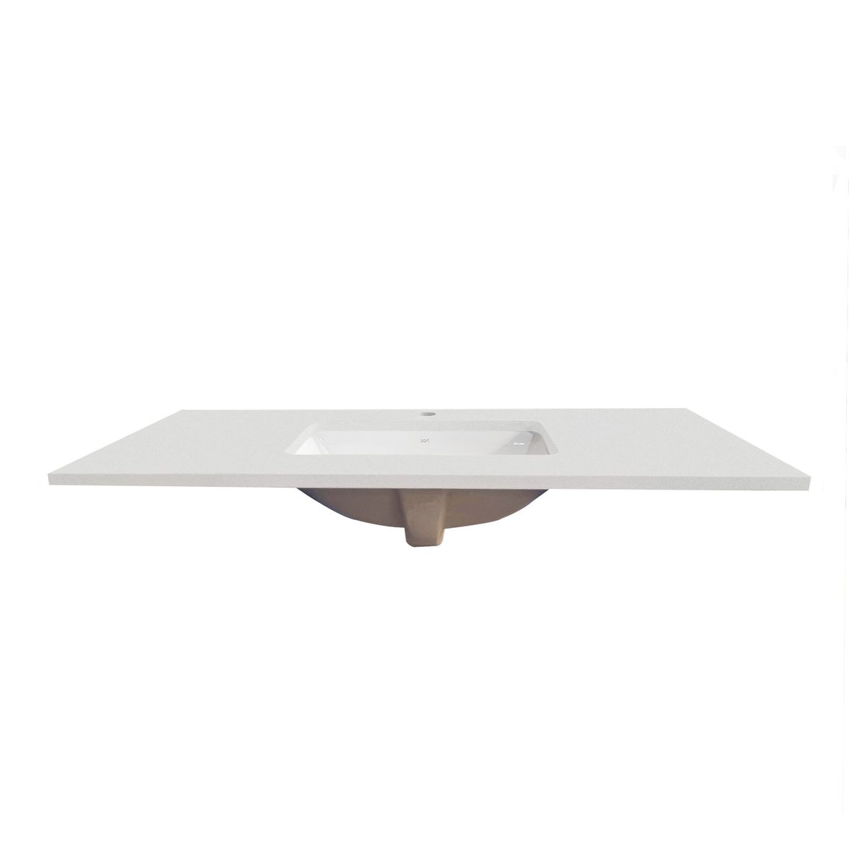 ZART - Lavamanos + cubierta Zart S 80x47 Blanco Norte