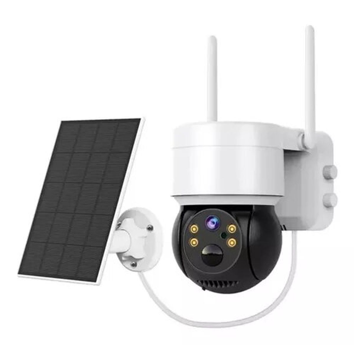 GENERICO - Cámara Solar Para Exteriores Ip 1080 Inalámbrica 360 Color Blanco