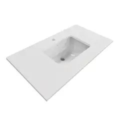 ZART - Lavamanos + cubierta S 70x47 Blanco Norte