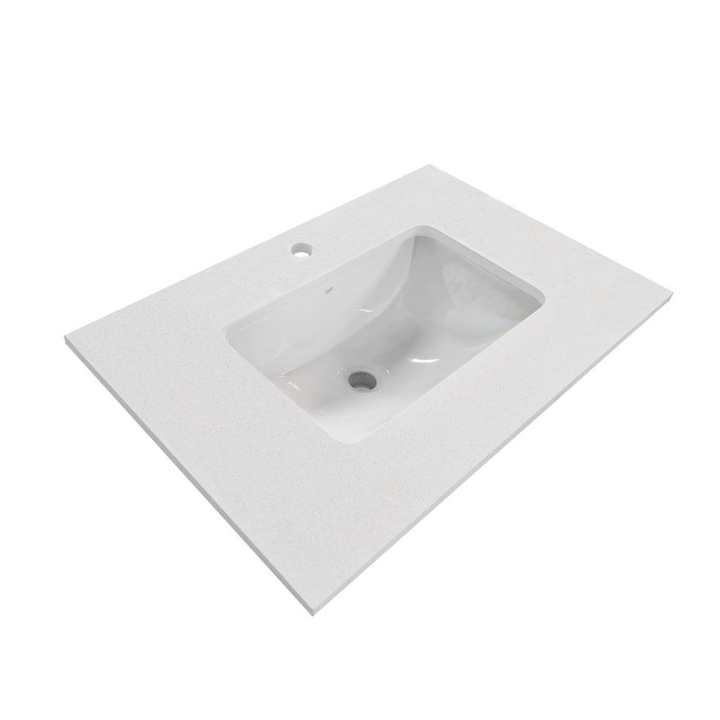 ZART - Lavamanos + cubierta Zart S 60x47 Blanco Norte