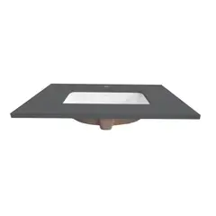 ZART - Lavamanos + cubierta S 60x47 Negro Tebas