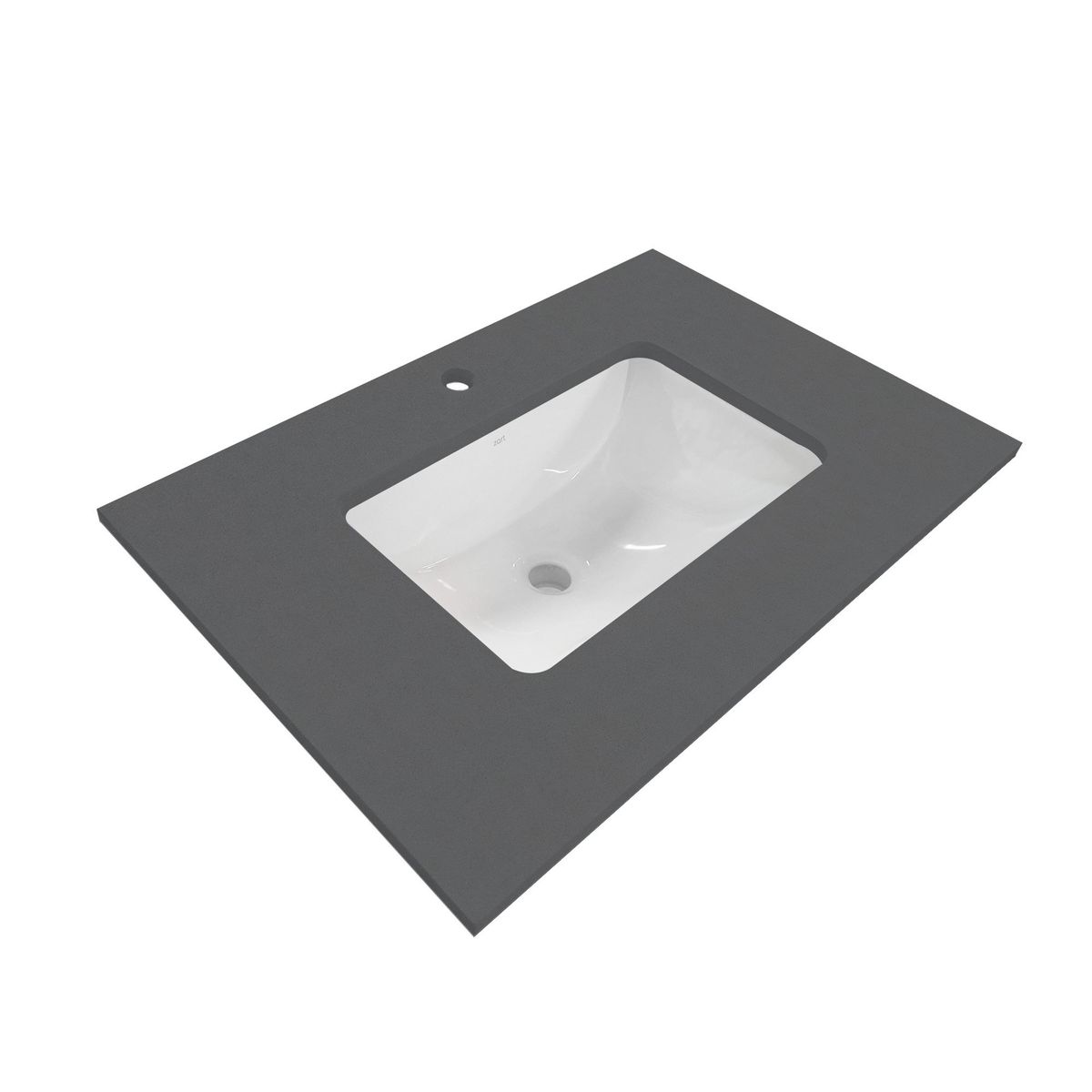 ZART - Lavamanos + cubierta Zart S 60x47 Negro Tebas