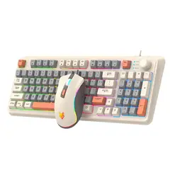 CRUSEC - Teclado K82 + Mouse Para PC Gamer Con Luces LED RGB