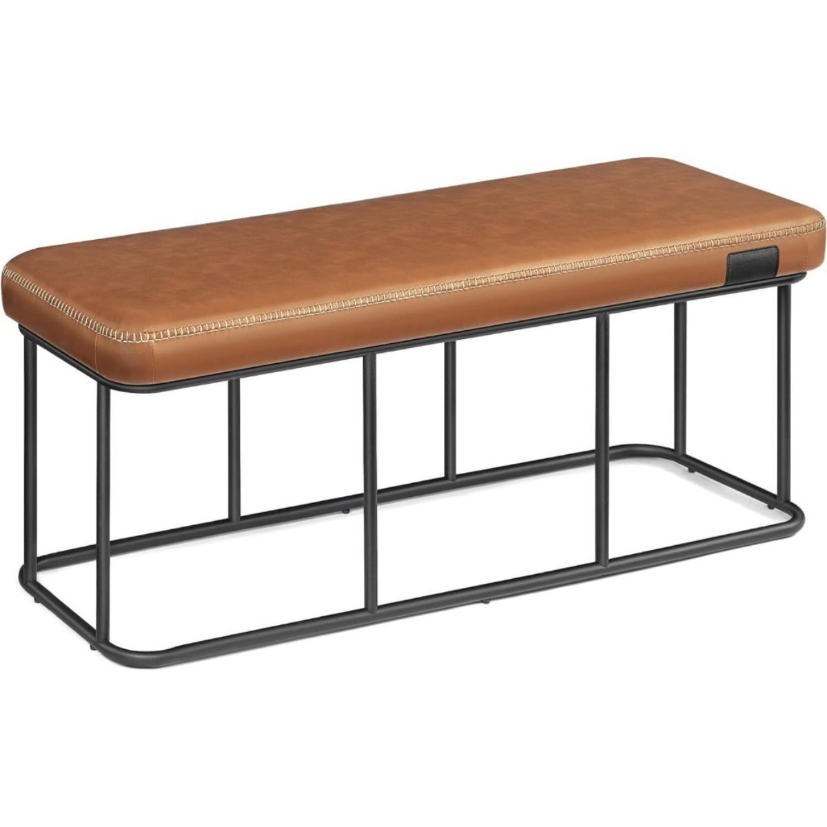 SPACEZAT - Banqueta Otomana Ecocuero Café Greve