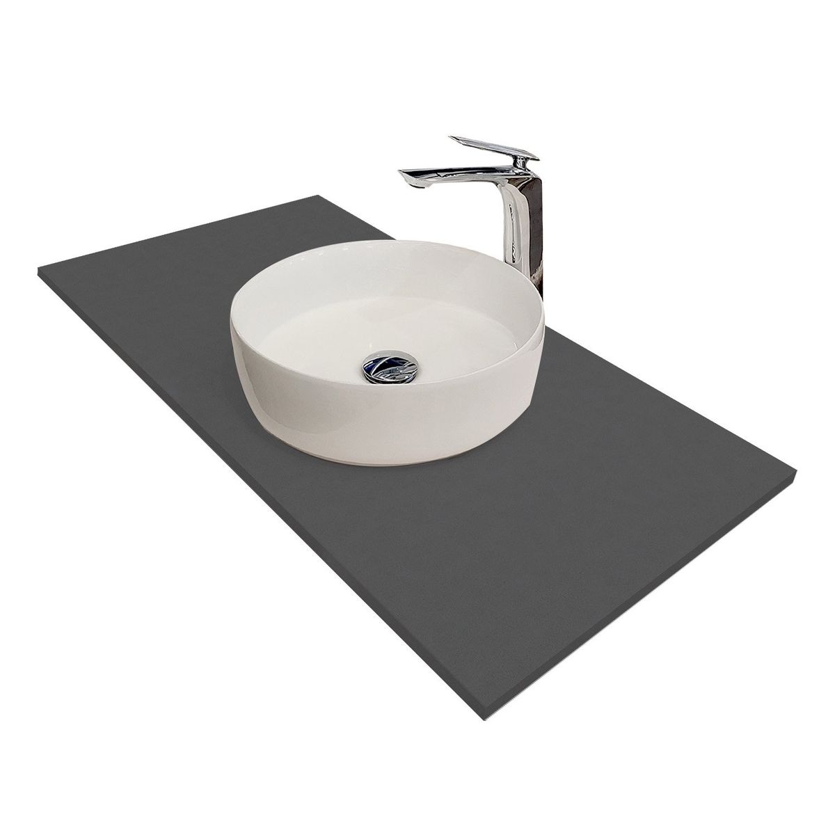 ZART - Lavamanos Sobre Cubierta Zart S 80x47 Negro Tebas