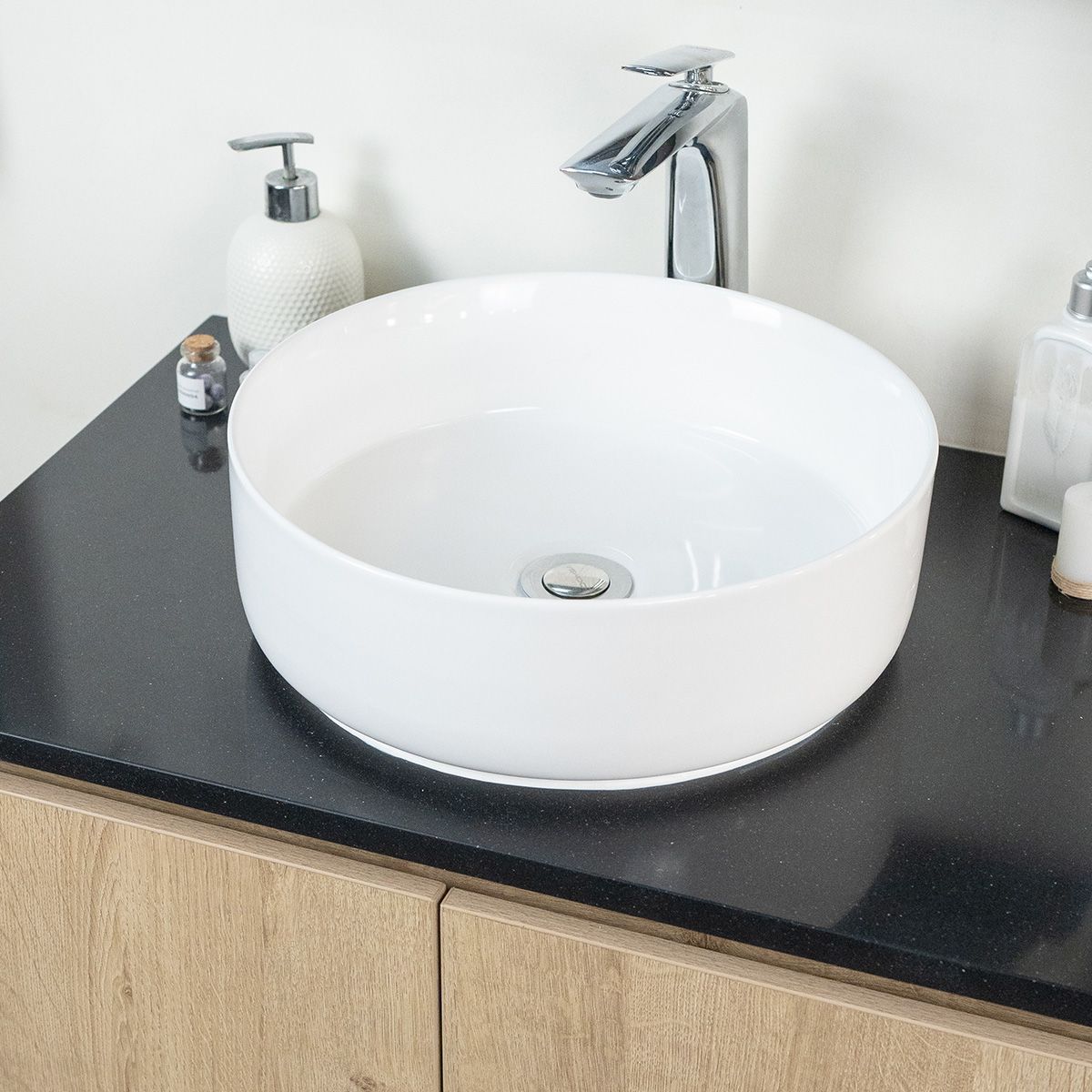 ZART - Lavamanos Sobre Cubierta Zart S 80x47 Negro Tebas