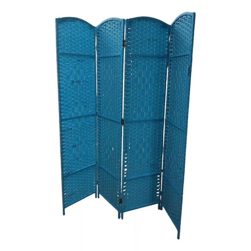 GENERICO - Biombo 4 Cuerpos Light Blue- S0713BL