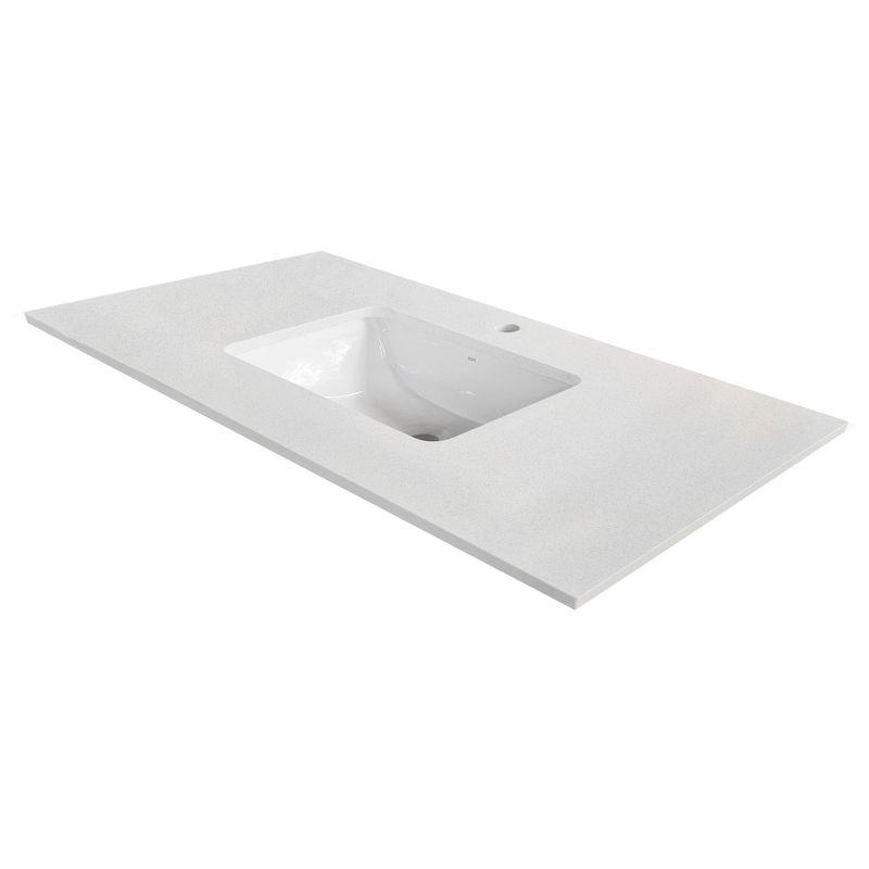 ZART - Lavamanos + cubierta Zart S 100x47 Blanco Norte