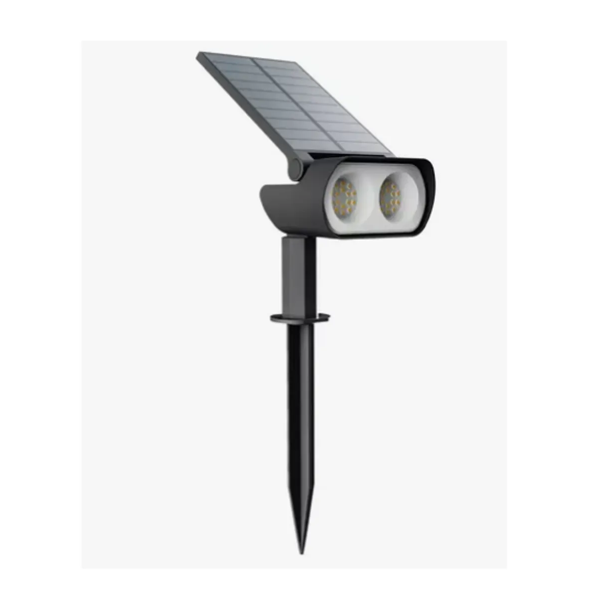 MACROTEL - FOCO LED EXTERIOR CON PANEL SOLAR LUZ NEUTRA