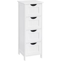 Mueble Organizador Blanco Multiuso 4 Cajones Salem