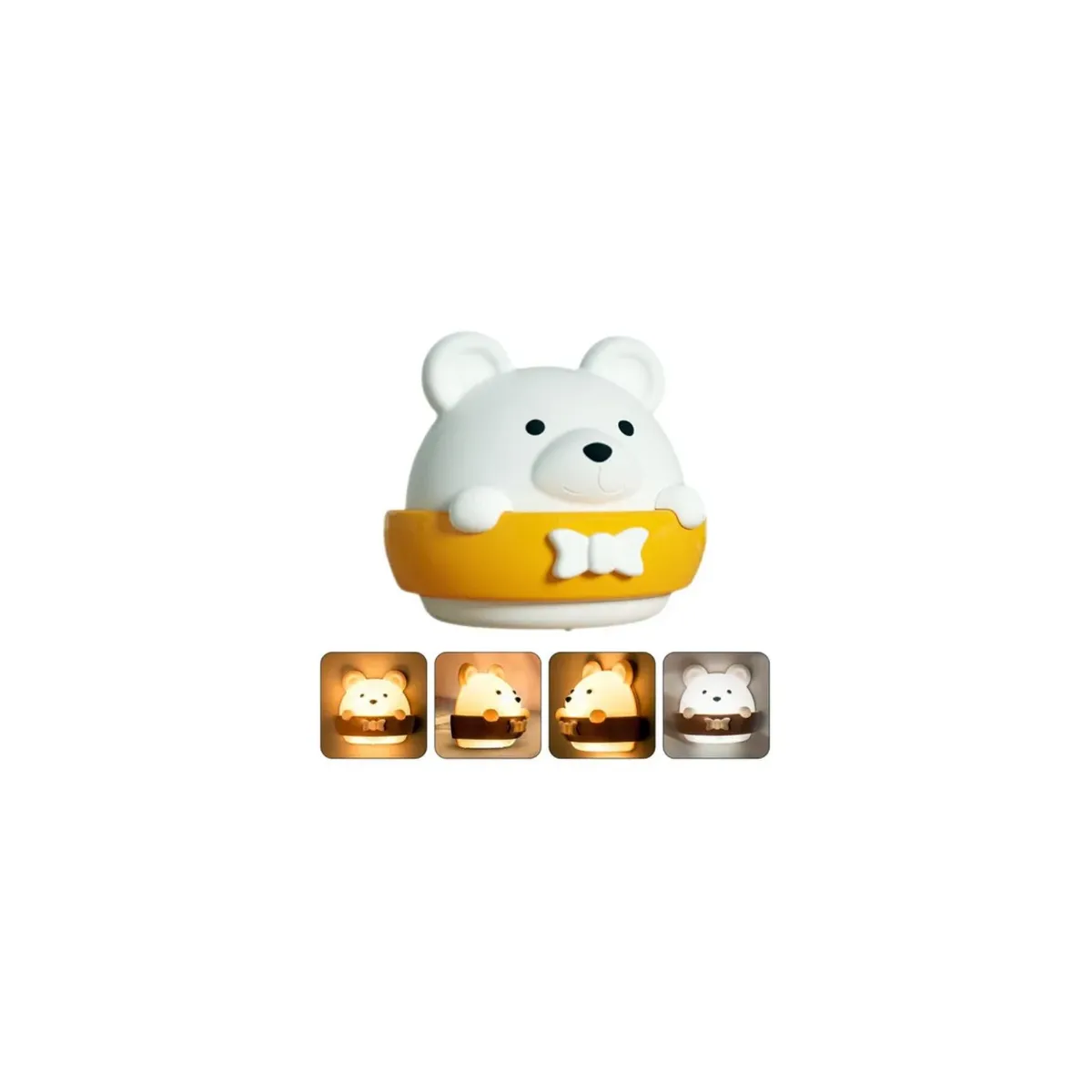 DOMA - Luz Osito Espantacuco Led Luz Cálida Y Fría Con Control - SC