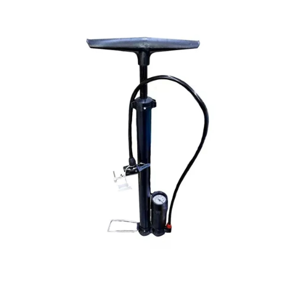 GENERICO - Bombin De Pie  Manómetro  Kit De Puntas Bici Pelota Auto