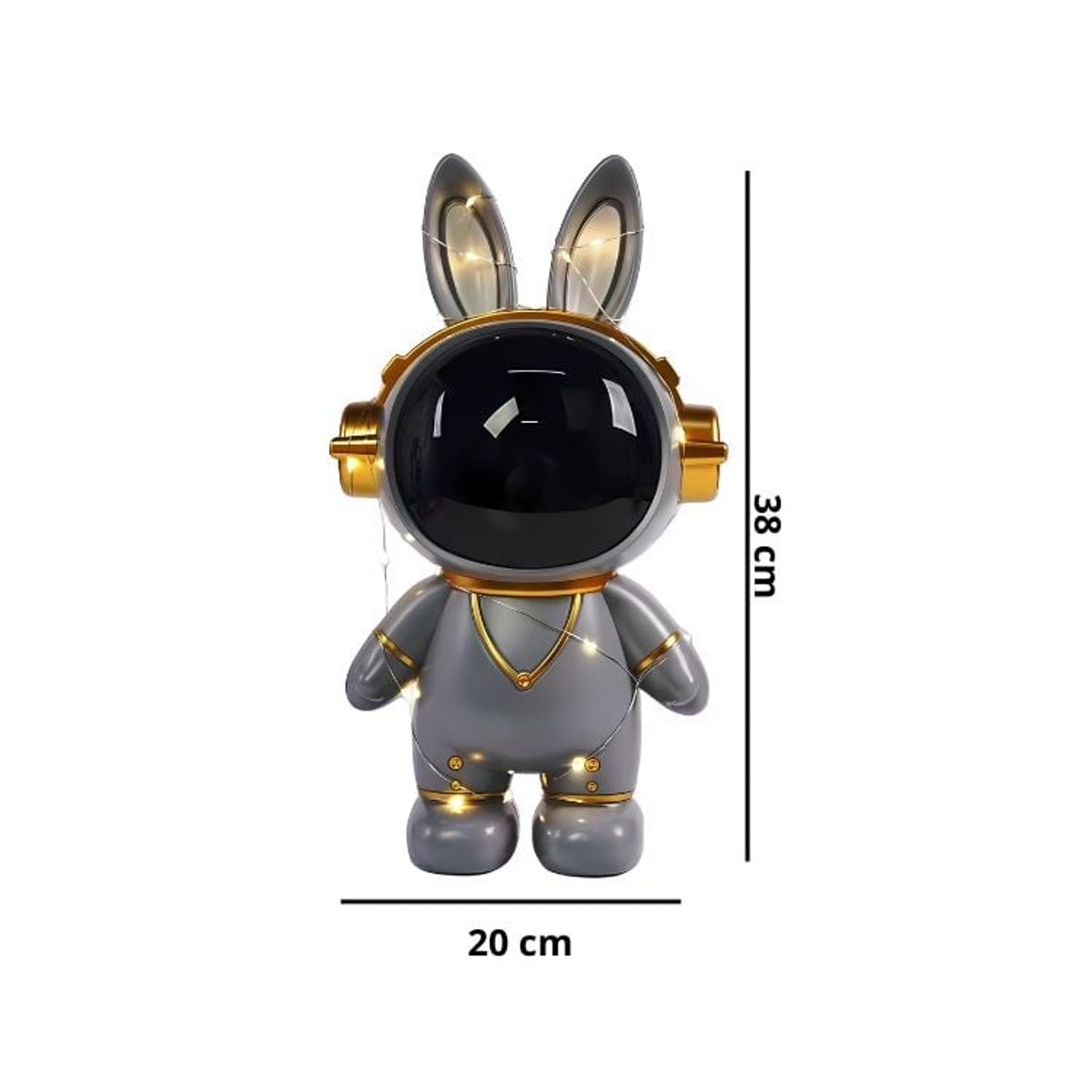 CRUSEC - Alcancia Astronauta Conejo Espacial Caja De Ahorros