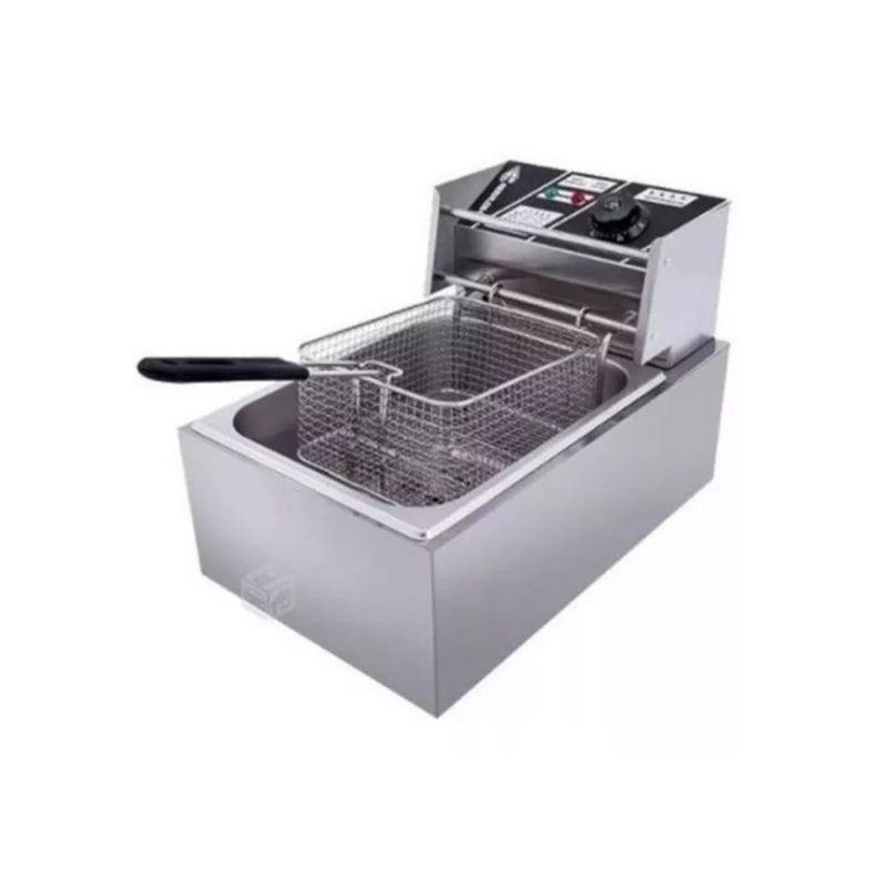 GENERICO - Freidora industrial Hoffmans HM-88-1 6L acero inoxidable 220V-240V