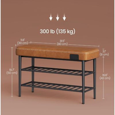 Imagen 2 del producto Mueble Zapatero Eco Cuero Cafe Rieti