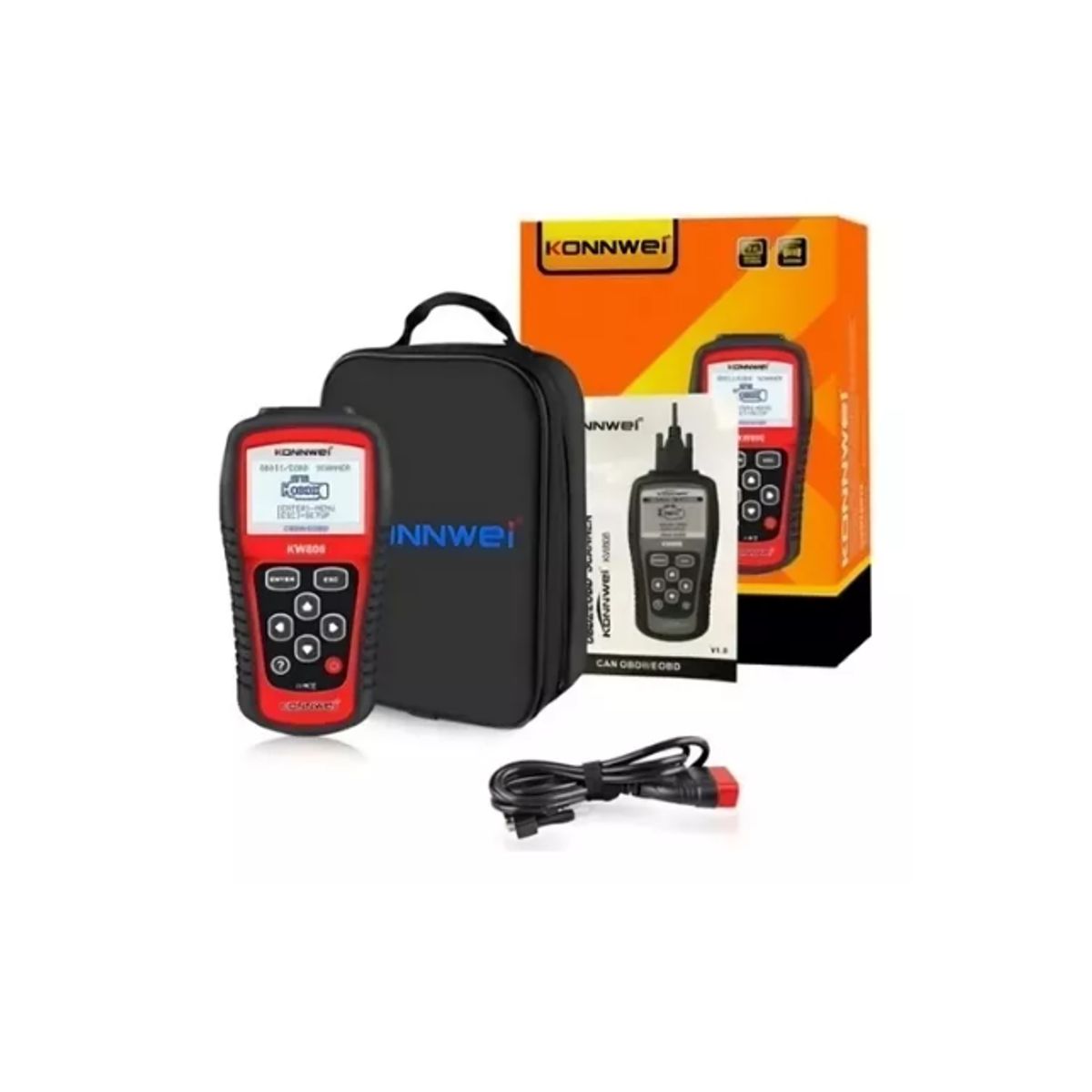 GENERICO - Escaner Scanner Auto Automotriz Obd2 Obdii Konnwei Kw808
