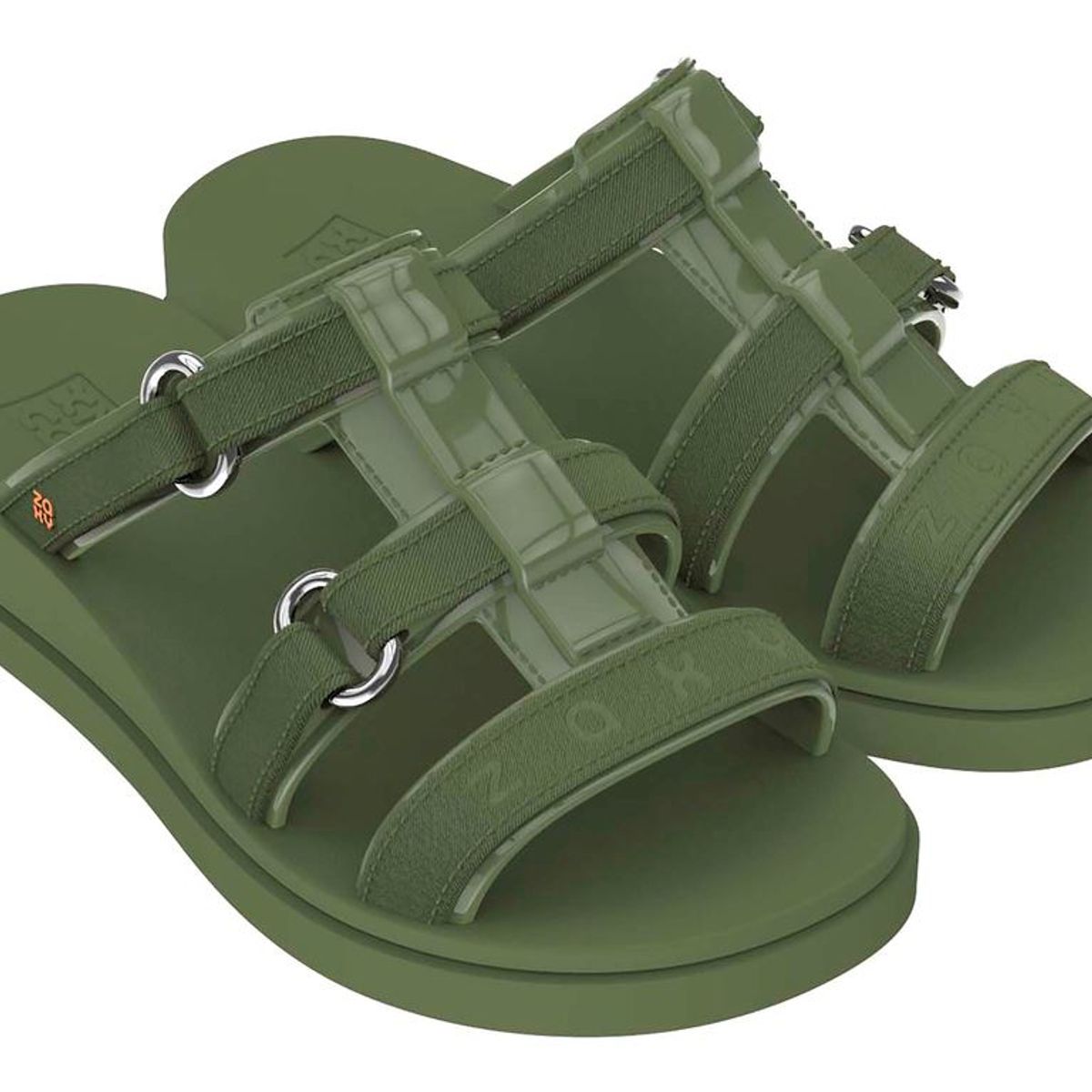 ZAXY - Sandalia Mujer Objetiva Verde  Zaxy