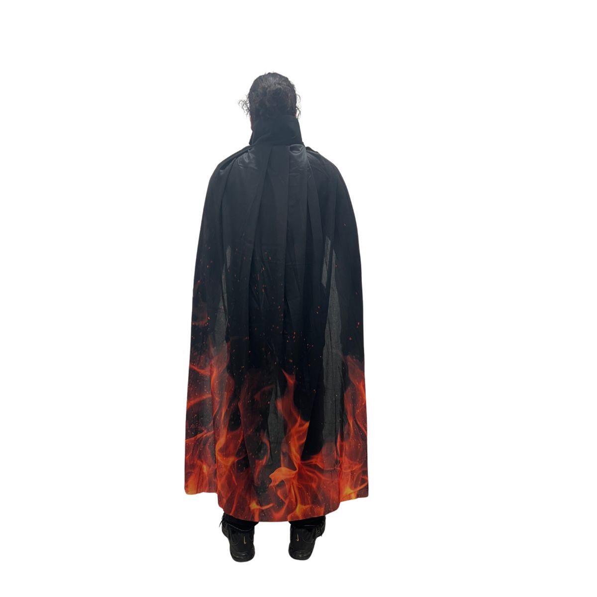 GENERICO - Capa Para Disfraz Diseño De Llamas O Fuego Adulto Halloween
