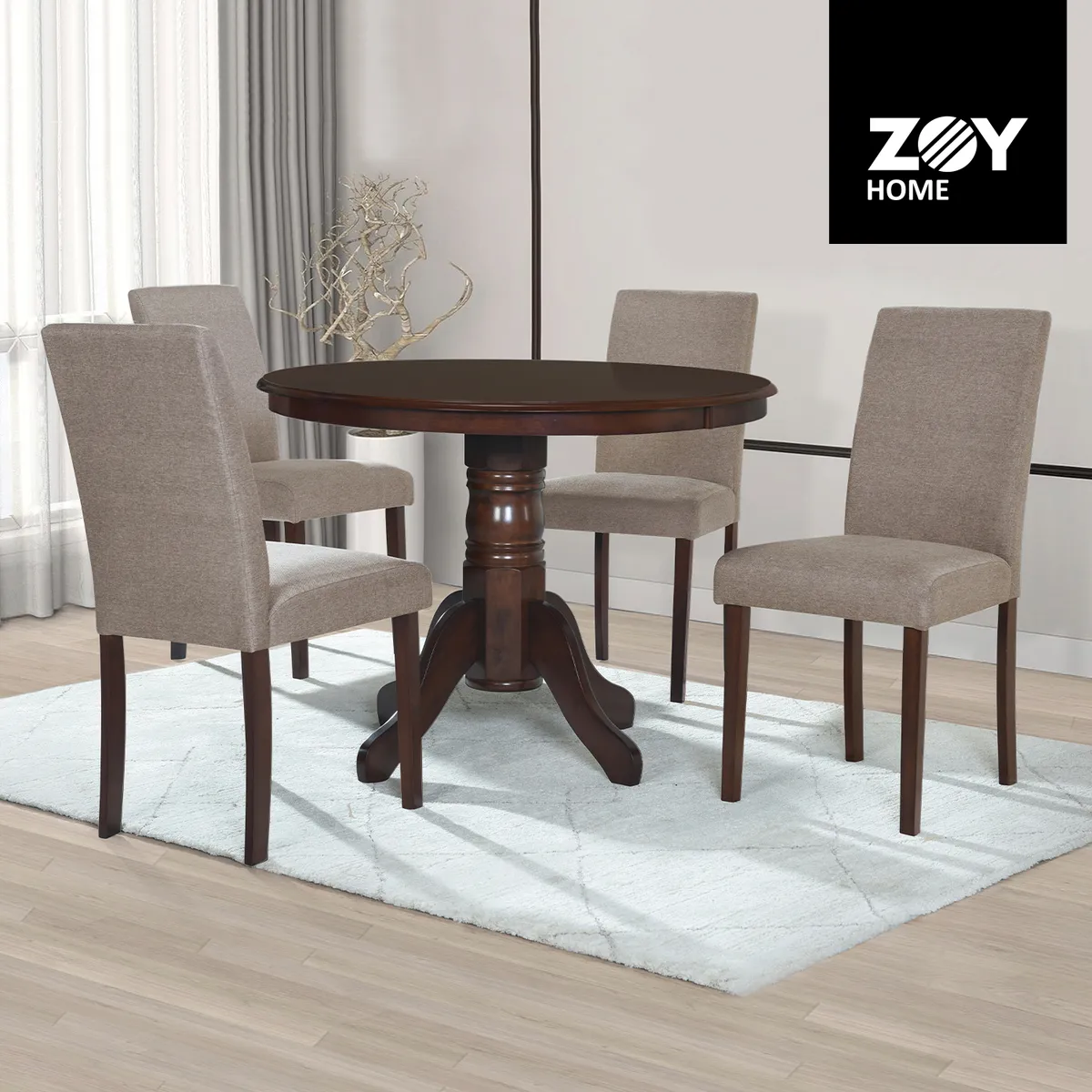 WDS HOME - Juego de Comedor Phuket 4 Sillas